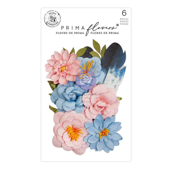 Prima Marketing Mulberry Paper Flowers Painted Notes/Spring Abstract