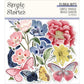 Simple Vintage Indigo Garden Bits & Pieces Die-Cuts 42/Pkg Floral