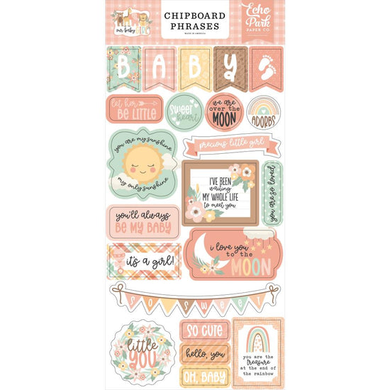 Our Baby Girl Chipboard 6"X13" Phrases