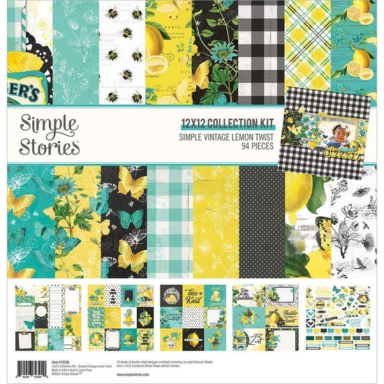 Simple Stories Collection Kit 12"X12" Simple Vintage Lemon Twist