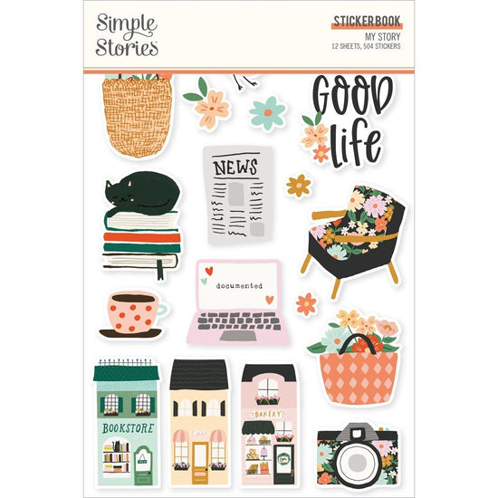 Simple Stories Sticker Book 12/Sheets My Story, 504/Pkg