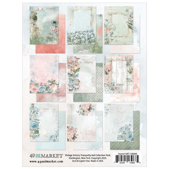 49 And Market Collection Pack 6"X8" Vintage Artistry Tranquility