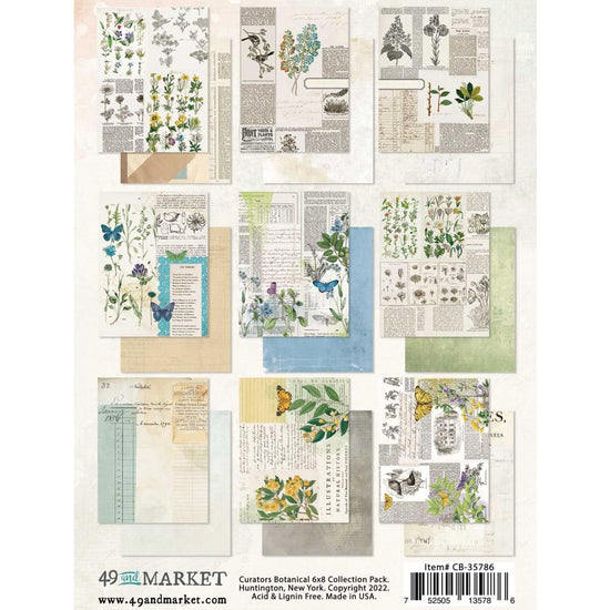 49 And Market Collection Pack 6"X8" Curators Botanical