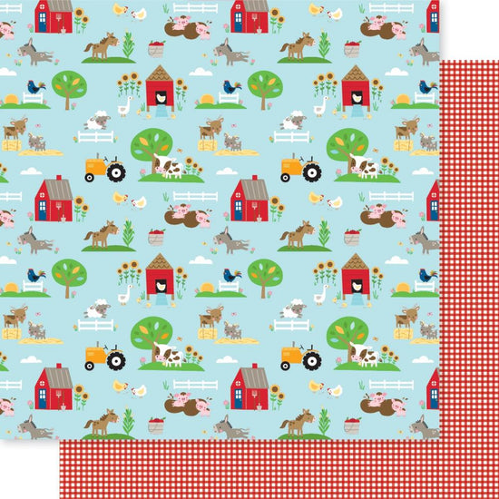 EIEIO Double-Sided Cardstock 12"X12" On the Farm