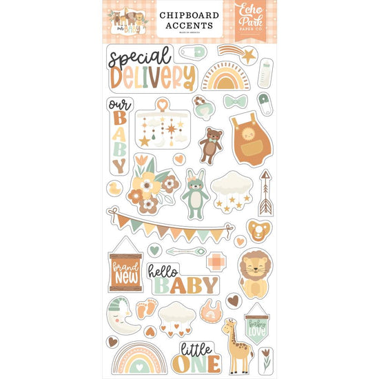 Our Baby Chipboard 6"X13" Accents