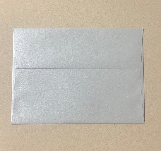 Envelopes A7 5.25”x7.25” Pearlized Silver