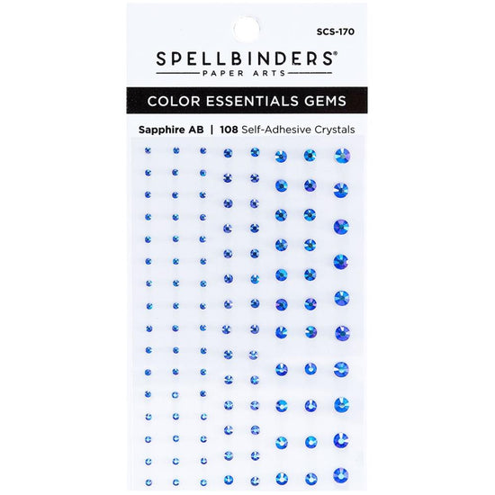 Spellbinders Color Essentials Gems 108/Pkg Sapphire SCS-170