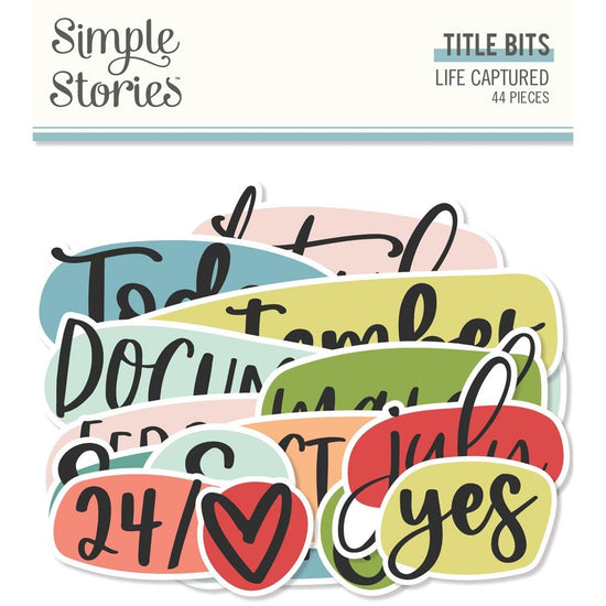 Life Captured Bits & Pieces Die-Cuts 44/Pkg Title