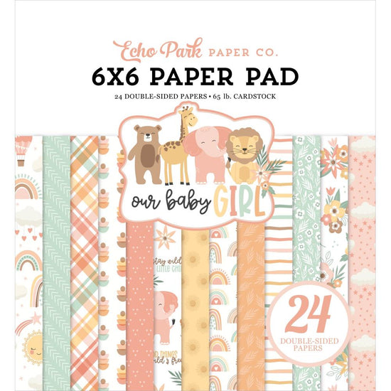 Echo Park Double-Sided Paper Pad 6"X6" 24/Pkg Our Baby Girl