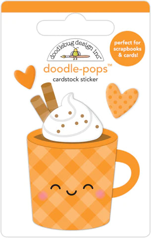 DOODLEBUG DESIGN Doodle-Pops 3D Cardstock Sticker Pumpkin Spice
