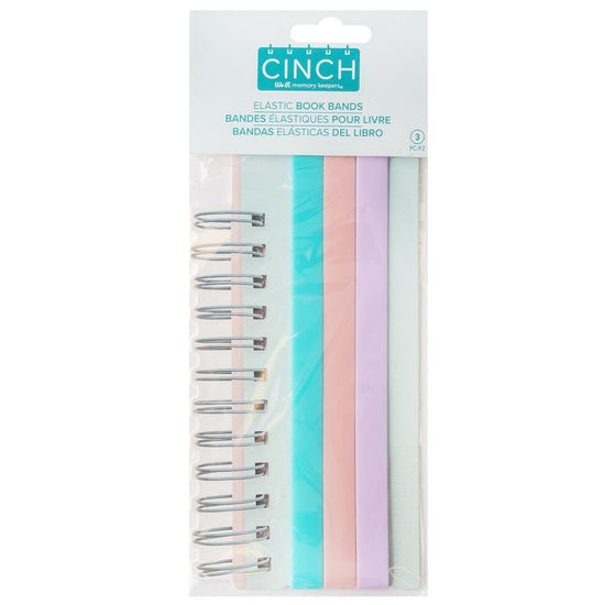 We R Memory Keepers Cinch Elastic Book Bands 3/Pkg