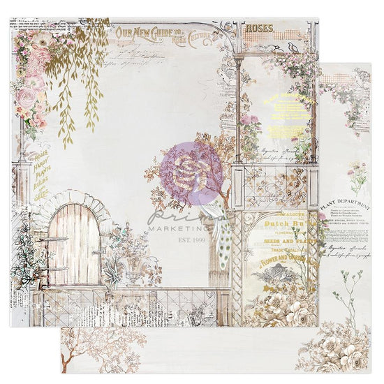 The Plant Department Double-Sided Cardstock 12"X12" Secret Garden Door