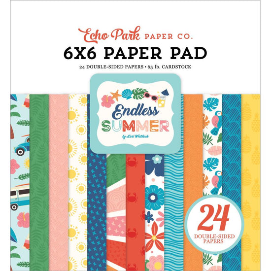 Echo Park Double-Sided Paper Pad 6"X6" 24/Pkg Endless Summer