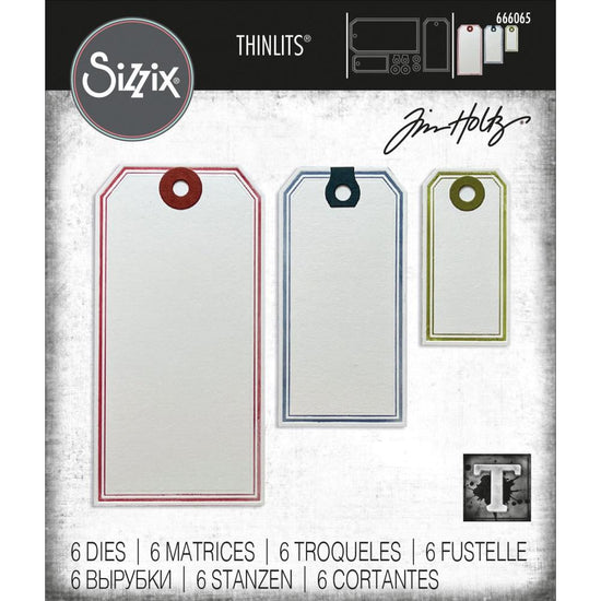 Sizzix Thinlits Dies By Tim Holtz 6/Pkg Framed Tags 