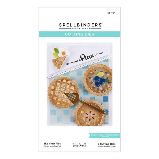 Spellbinders Etched Dies By Tina Smith Sky View Pies -Pie Perfection