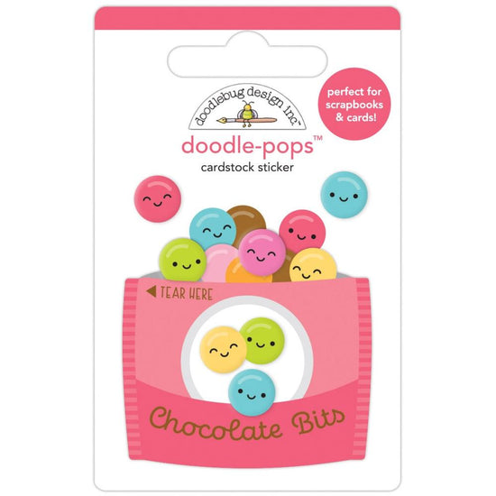 Doodlebug Doodle-Pops 3D Stickers Chocolate Bits