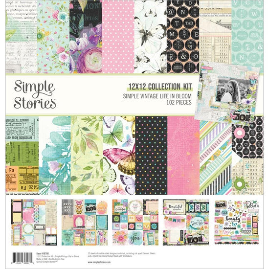 Simple Stories Collection Kit 12"X12" Simple Vintage Life In Bloom