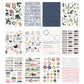 Simple Stories Sticker Book 12/Sheets Simple Vintage Indigo Garden, 617/Pkg
