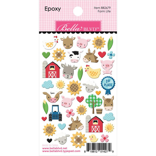 EIEIO Epoxy Stickers Farm Life