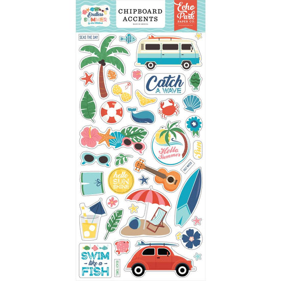 Endless Summer Chipboard 6"X13" Accents
