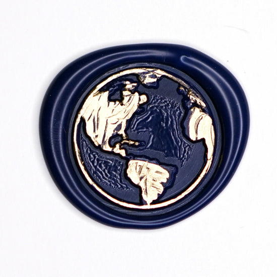 World Map Wax Seal Stamp